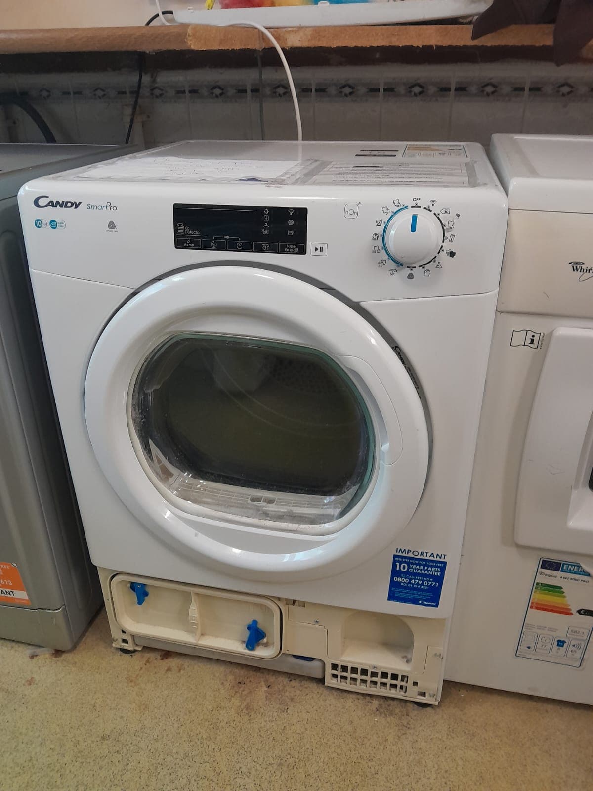Candy Smart Pro CSOEC10TG-80 10kg Kondensatortrockner, Seriennummer 3110248021310121