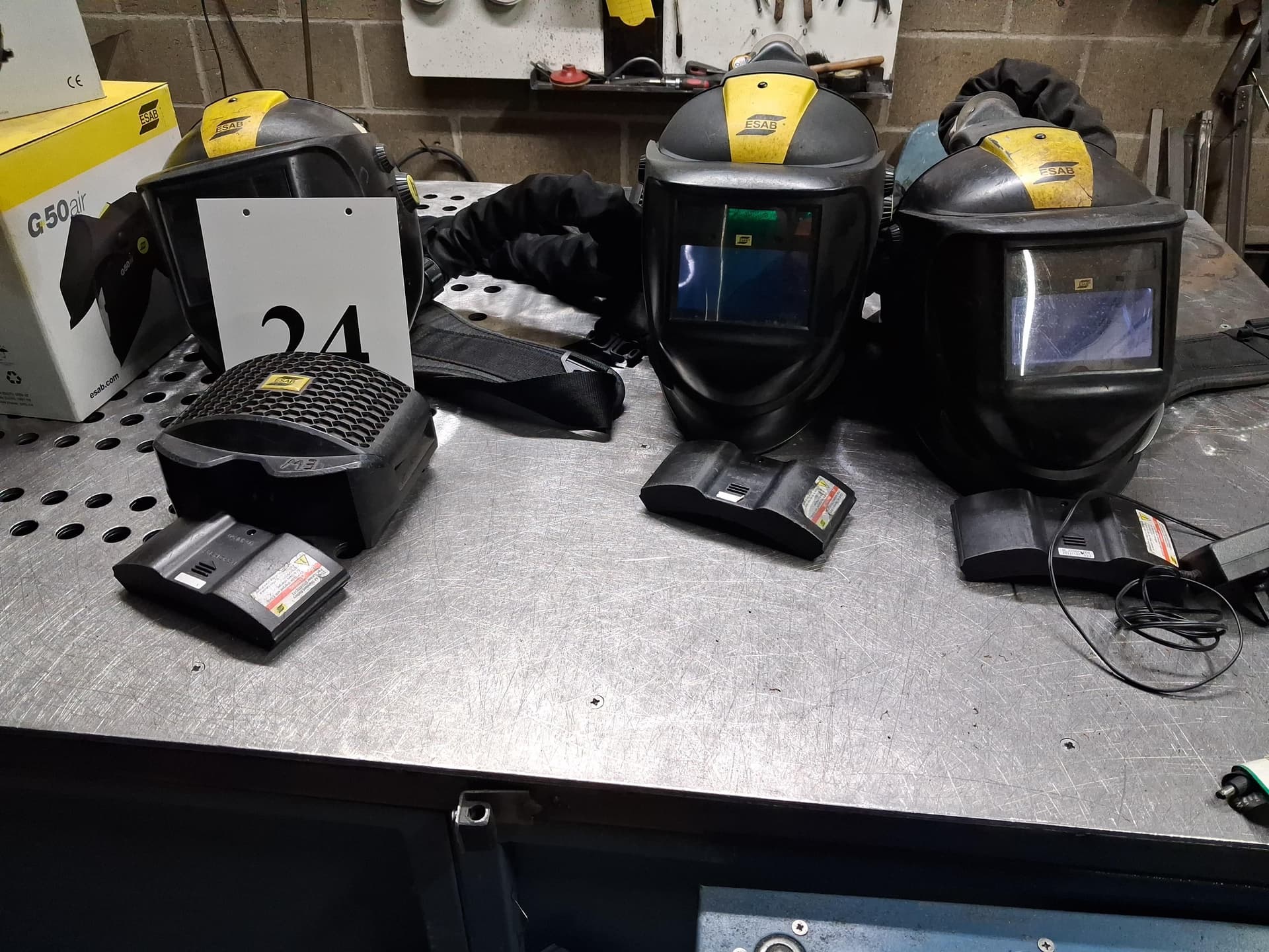 Various ESAB Welding Masks