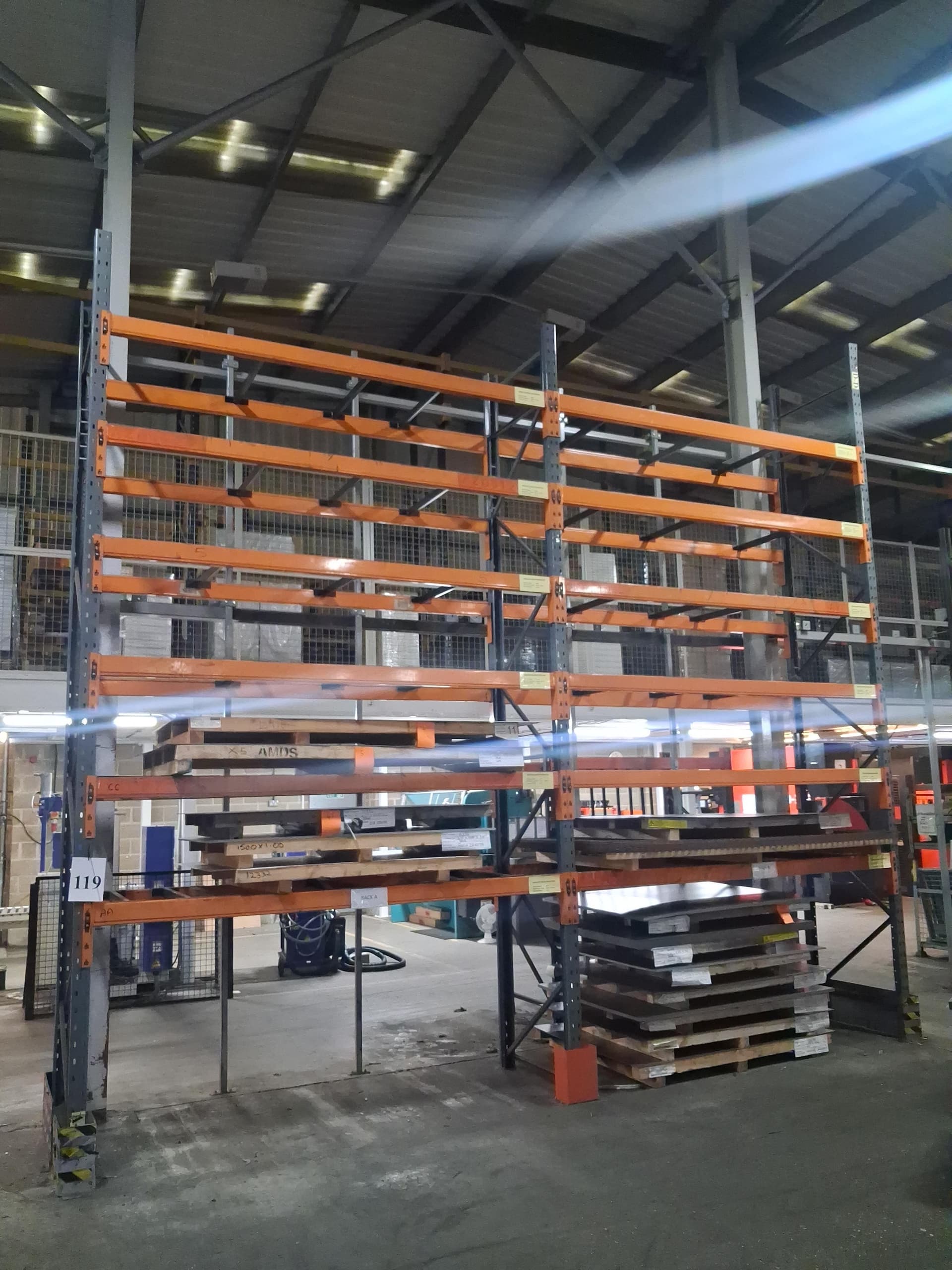 2x Bays of Boltless Pallet Racking