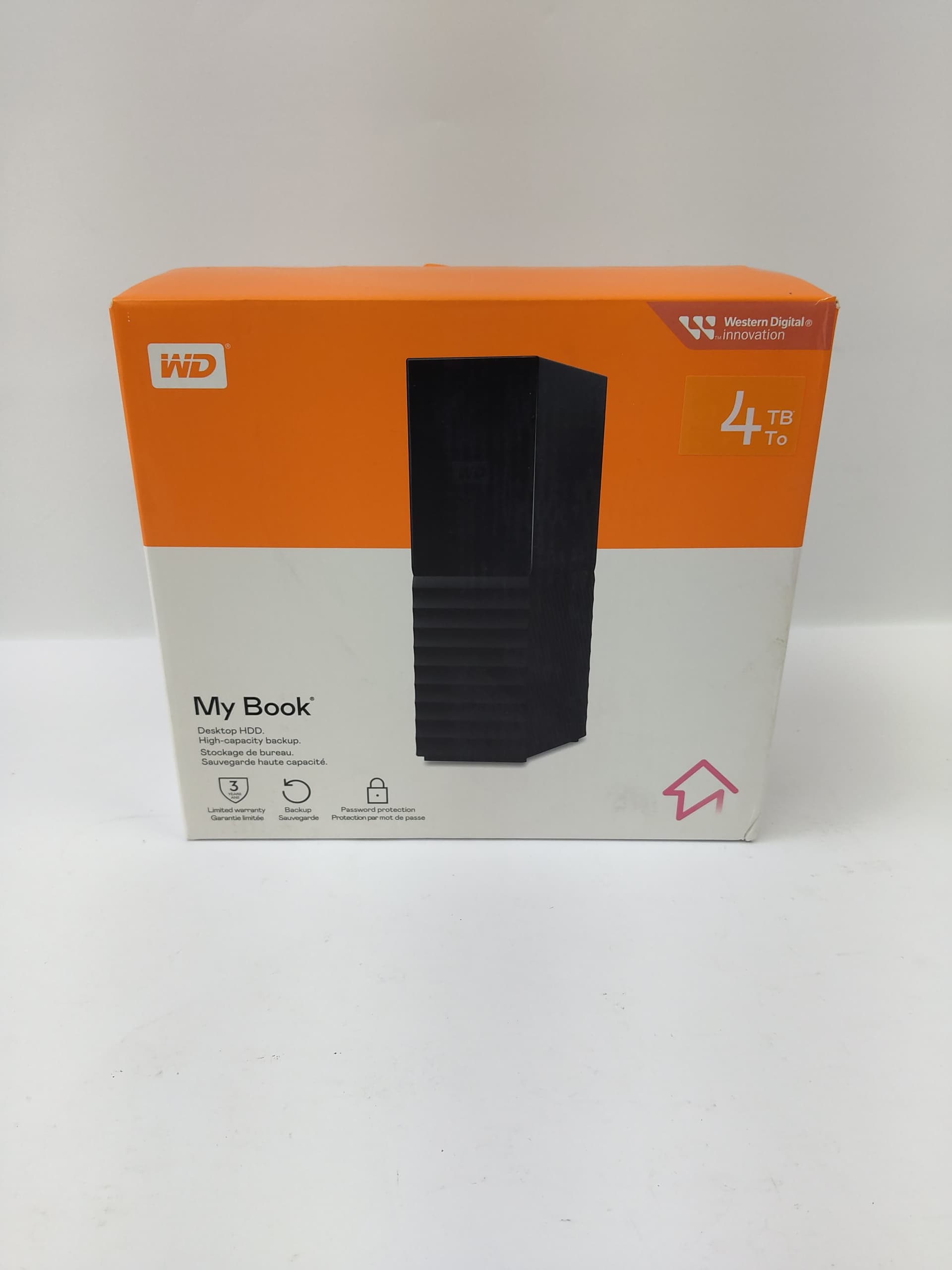 Als neue Western Digital 4TB My Book Desktop HDD High-Kapacity Backup (Box versiegelt) (EAN: 718037850948