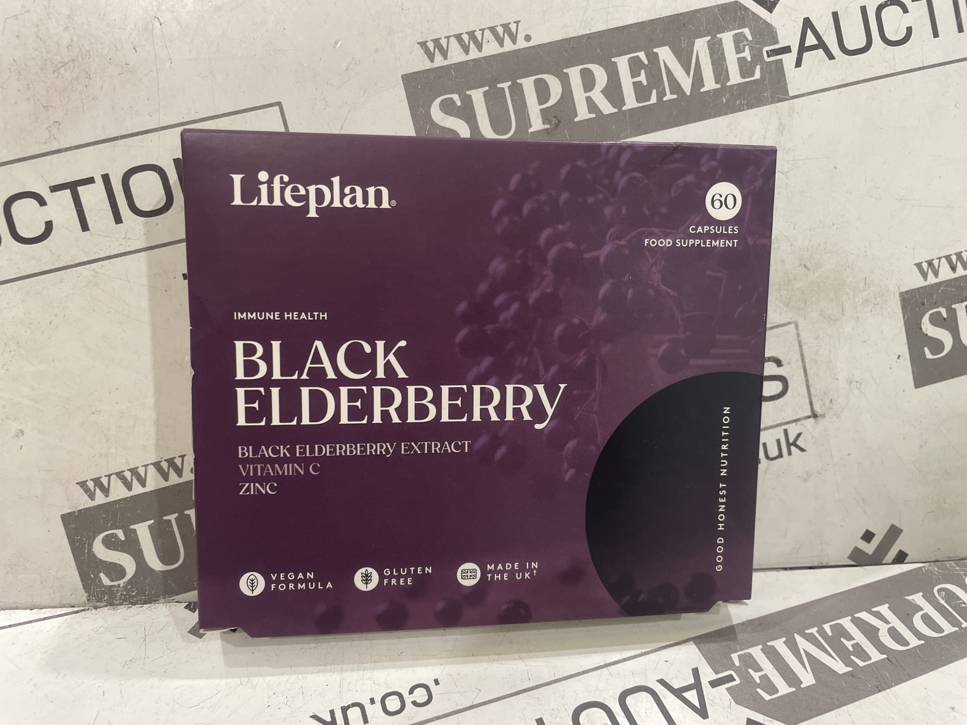 60 X LIFEPLAN 60 KAPSULE LEBENSMITTELERFÜLLUNG BLACK ELDERBERRY EXTRACT VITAMIN C ZINC BB JULI 2026 (