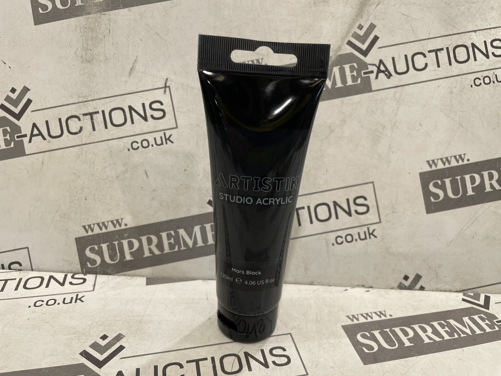 60 X BRAND NEW ARTISTIK SETS OF 2 MARS BLACK 120ML SRUDIO ACRYLIC PAINT TUBES (LOC: 45.14-HH1670 -