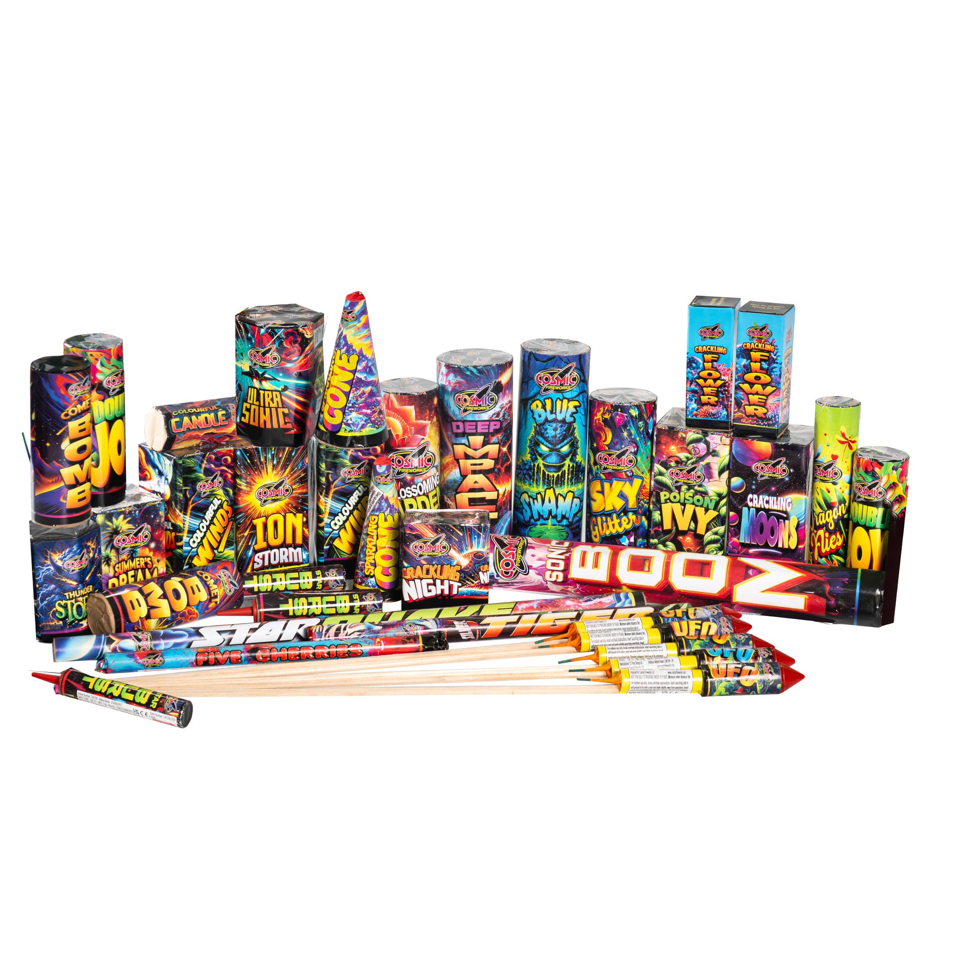 Brand Nieuwe Kosmische Vuurwerk Neptune Vuurwerk Selectie. RRP £ 149,99 Elk. Een must-have selectie