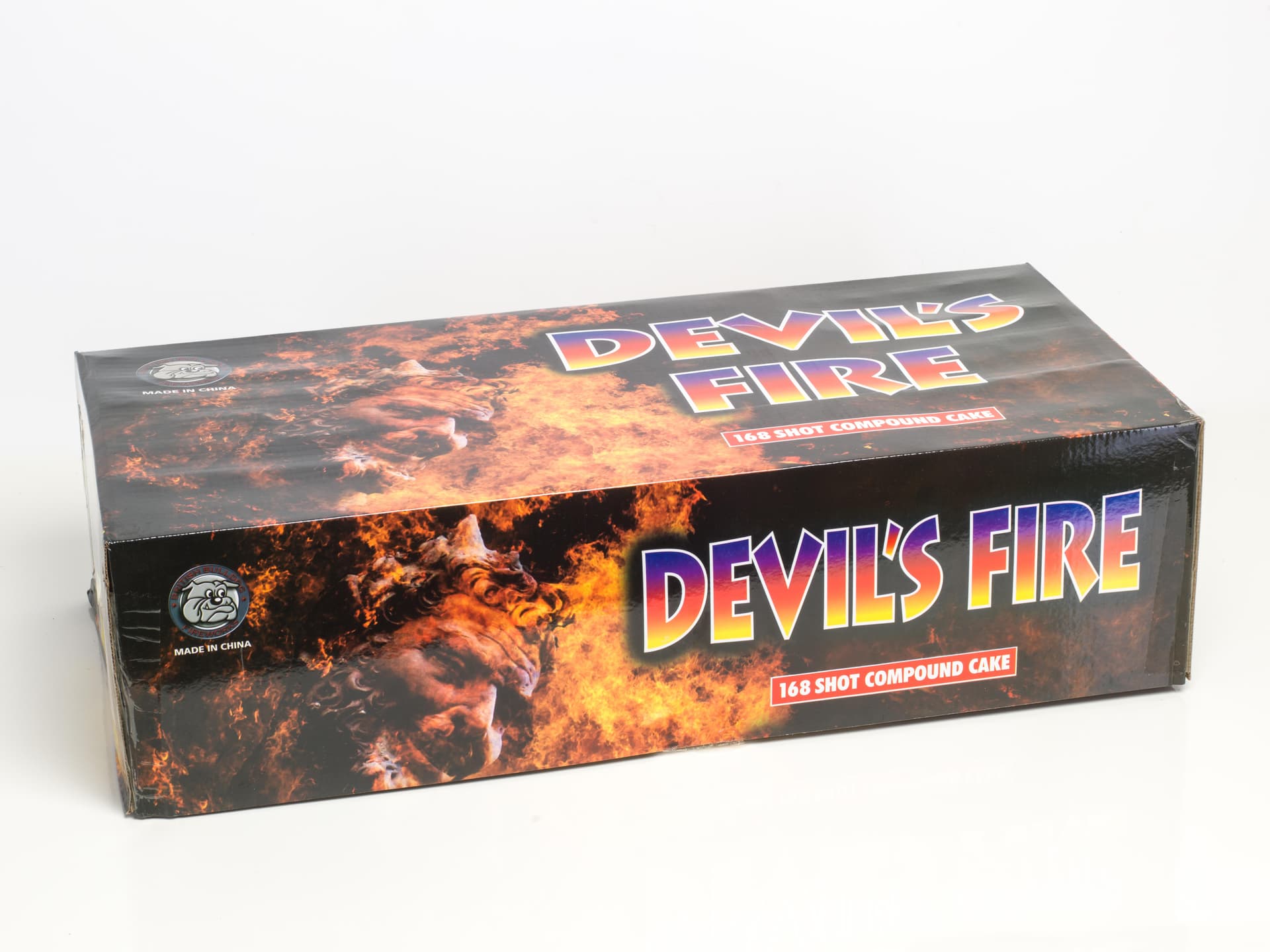 BRAND NEW BULLDOG Devils Fire 168 Shot Compound Cake. RRP £289.99. This 4 cake compound has 168