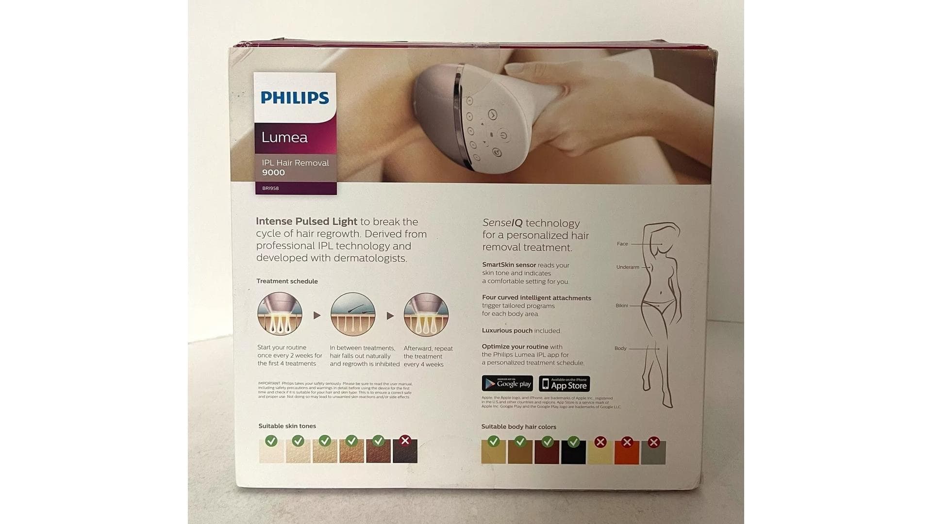 Philips Lumea 9000 IPL Haarentfernungsgerät, BRI958