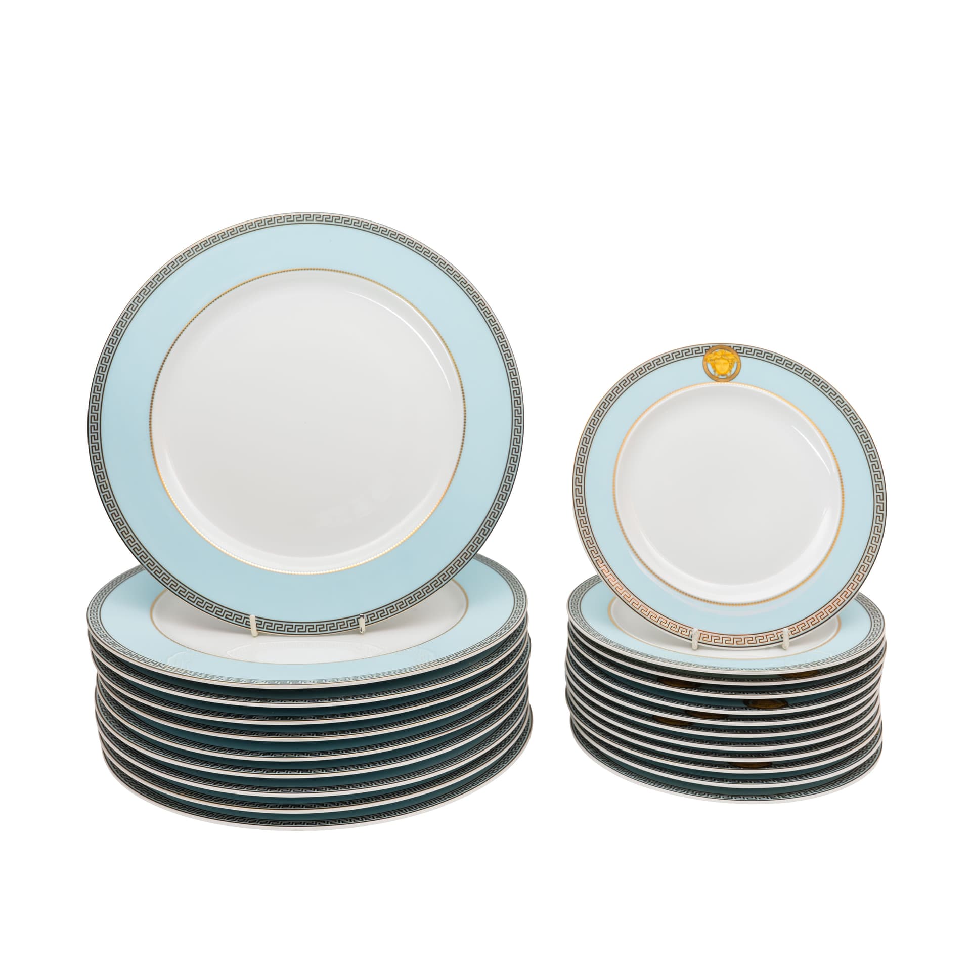 A Versace for Rosenthal 'Meander' porcelain part dinner service Contemporary