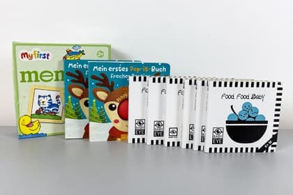 8 Kinderbücher und Lernspiel