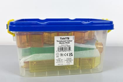 Acryl-Bausteinset TickiT, 50-teilig