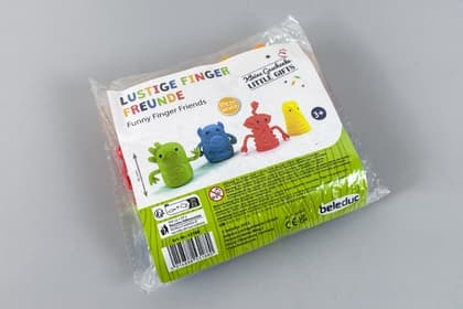 5 Packungen Fingerfiguren Beleduc, je 27-teilig