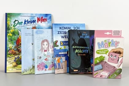 5 Kinderbücher und Markier-Set
