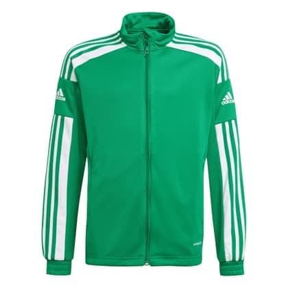 2 adidas Kinder Trainingsjacken Squadra 21 grün/weiß, Gr. 116