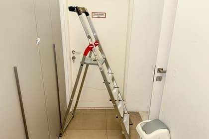 Alu Stehleiter Hailo, 5-sprossig