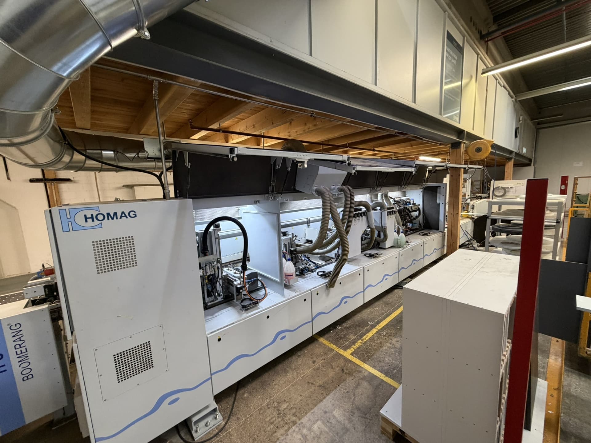 Kantenanleimmaschine HOMAG KAL370 mit Werkstückrückführung