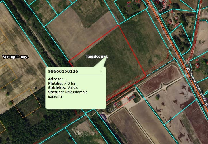 Real Estate Jaunkunči, Tārgale Parish
