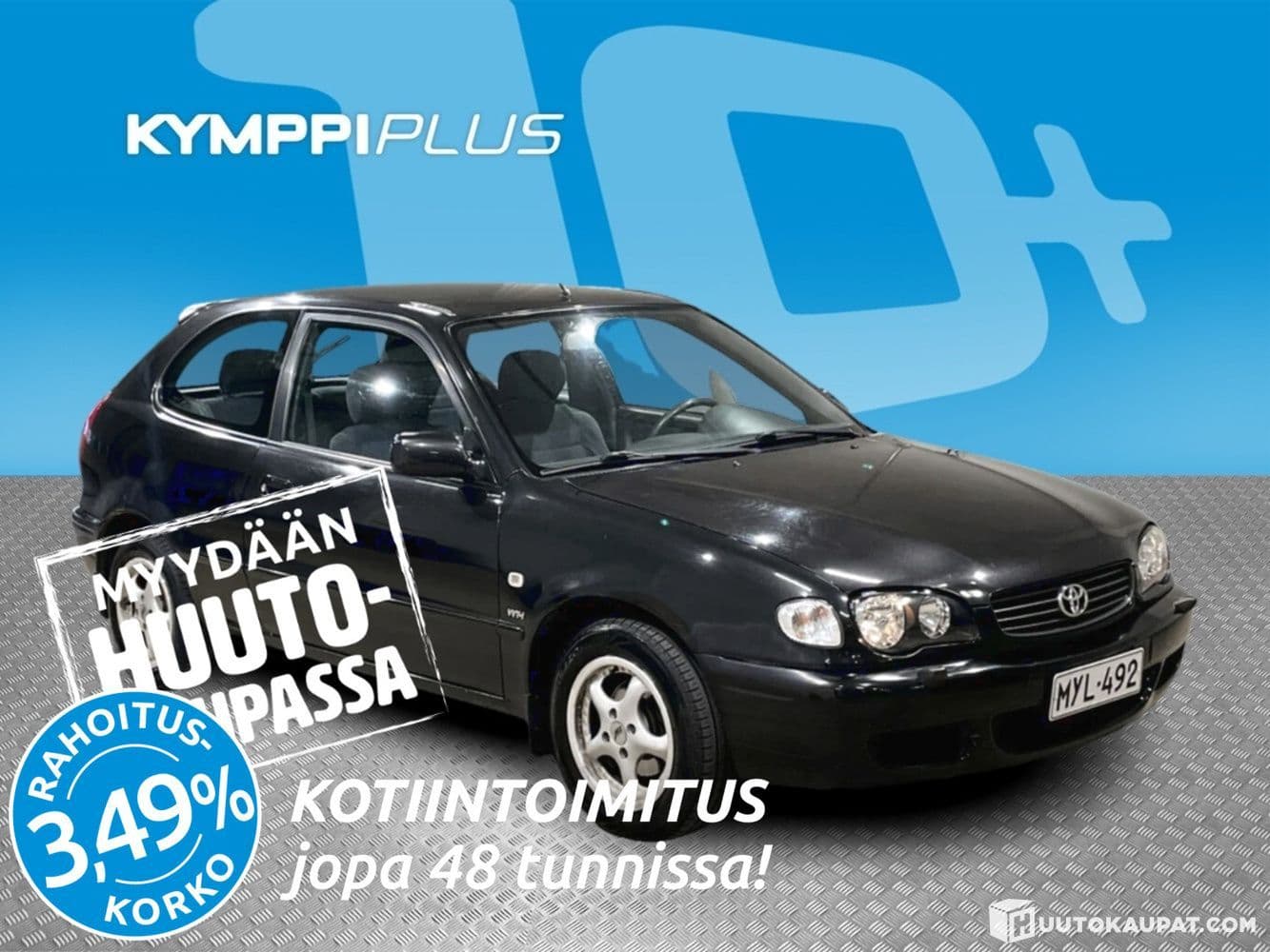 Toyota Corolla Liftback 1,6 16V Sport 3d, 2000, Vantaa