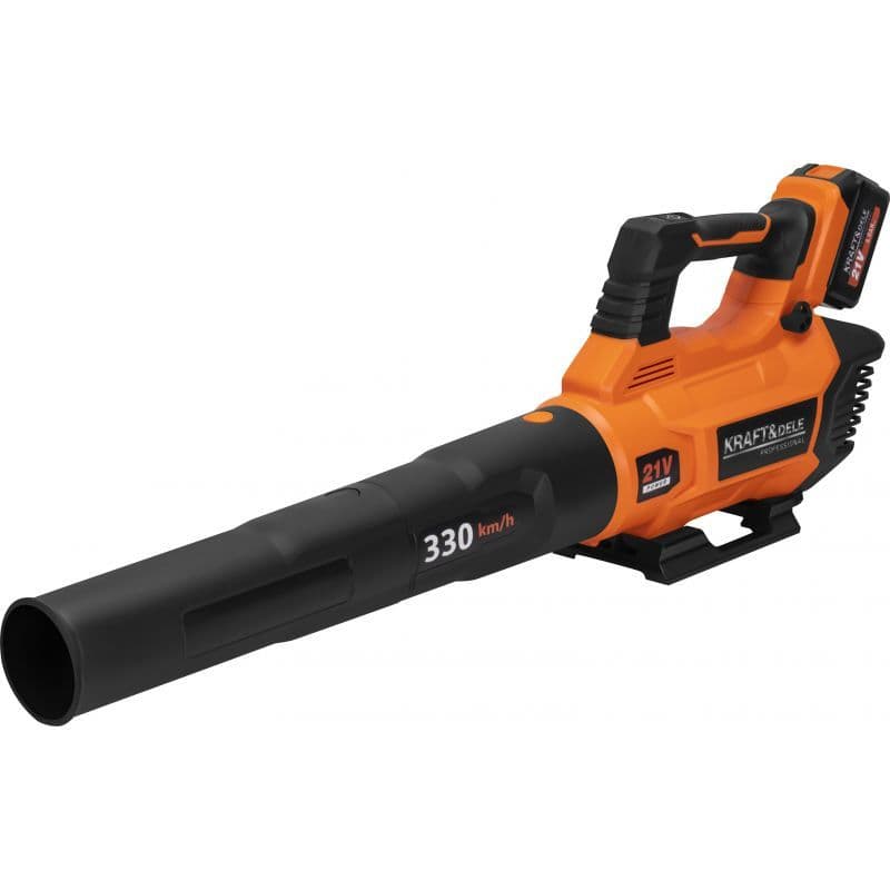 Battery operated leaf blower 21 V – 2 x 4 Ah battery, charger and 3 nozzles (new) - yard and garden (1720), Salo