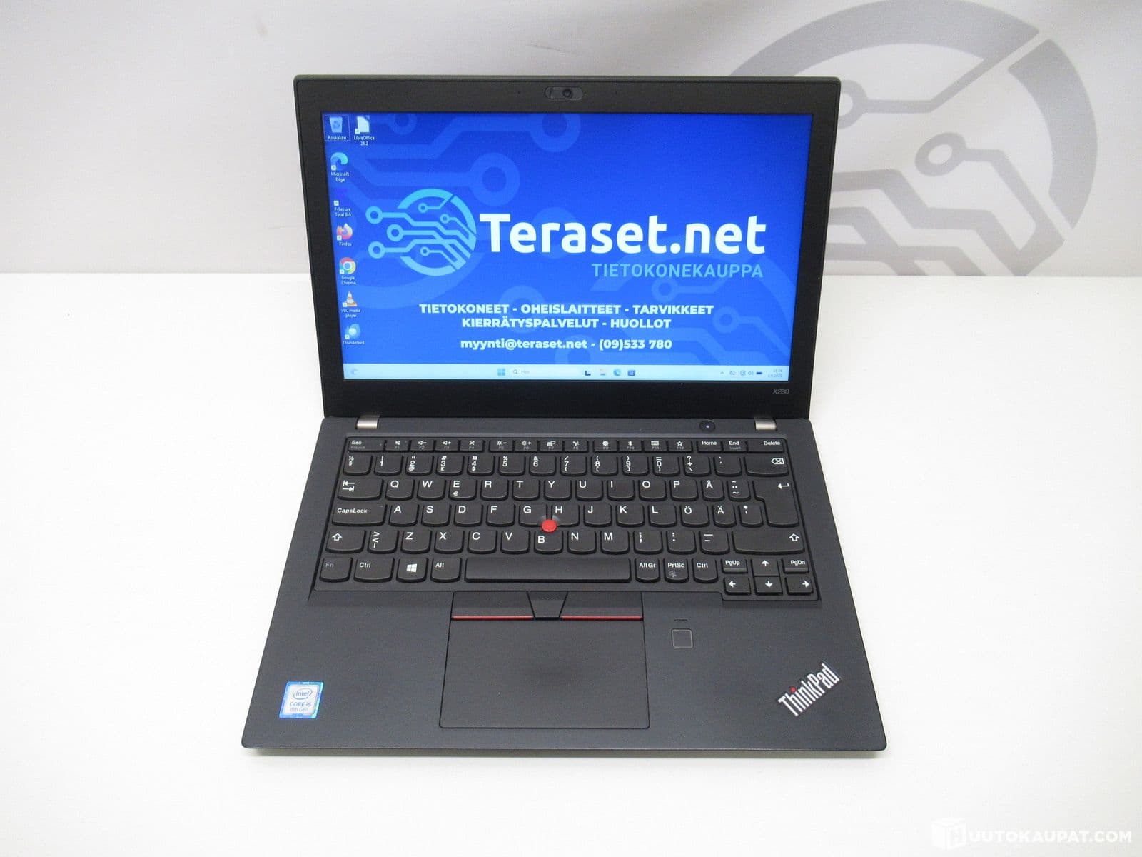 Lenovo ThinkPad X280 i5-8250U corporate action 12.5" HD, 8 GB, 256 SSD, Win11Pro, B, Helsinki