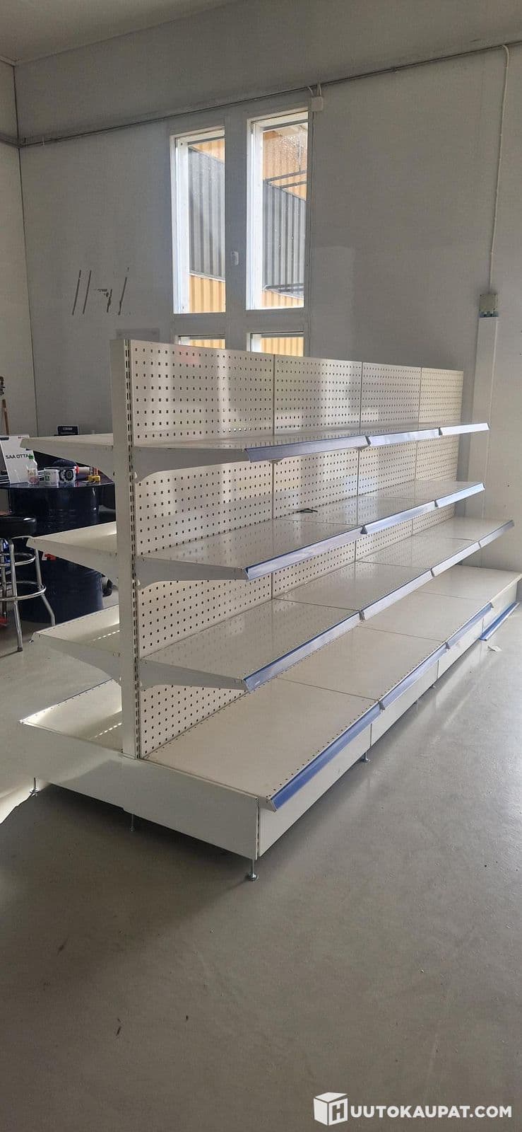 Large two-sided store / warehouse shelf, Iisalmi
