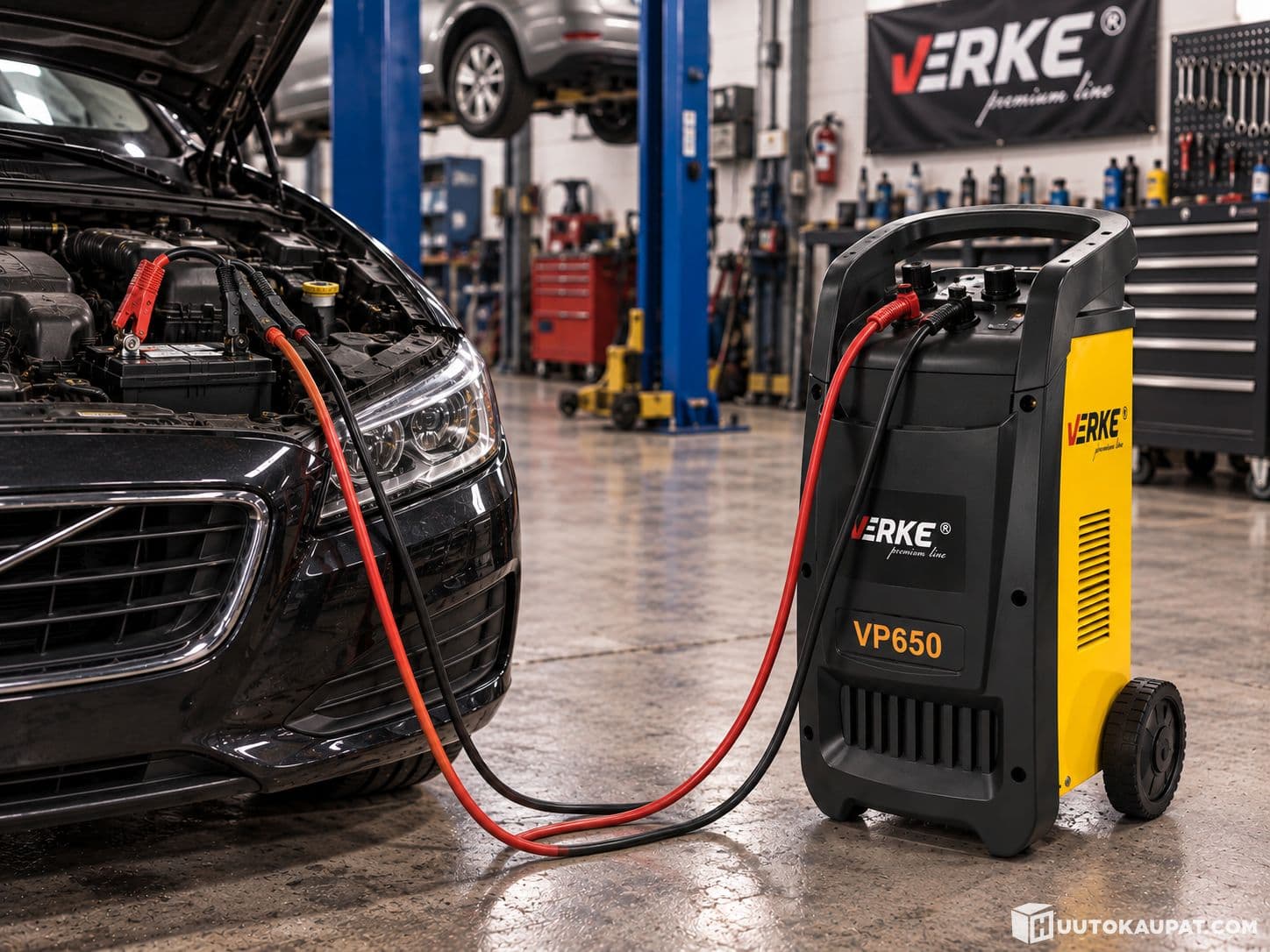 Battery charger on wheels 540A, 60-900Ah