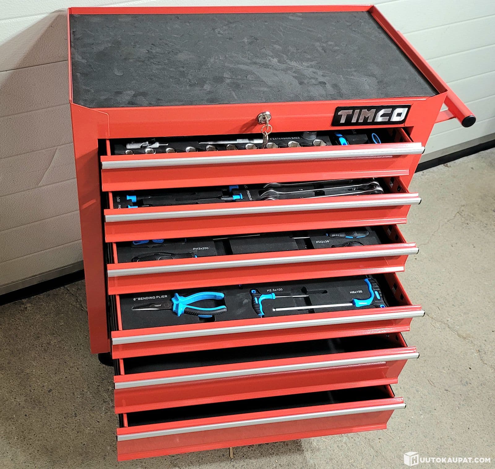 6-Story tool trailer with tools - lockable drawers (INDICATION), Isokyro