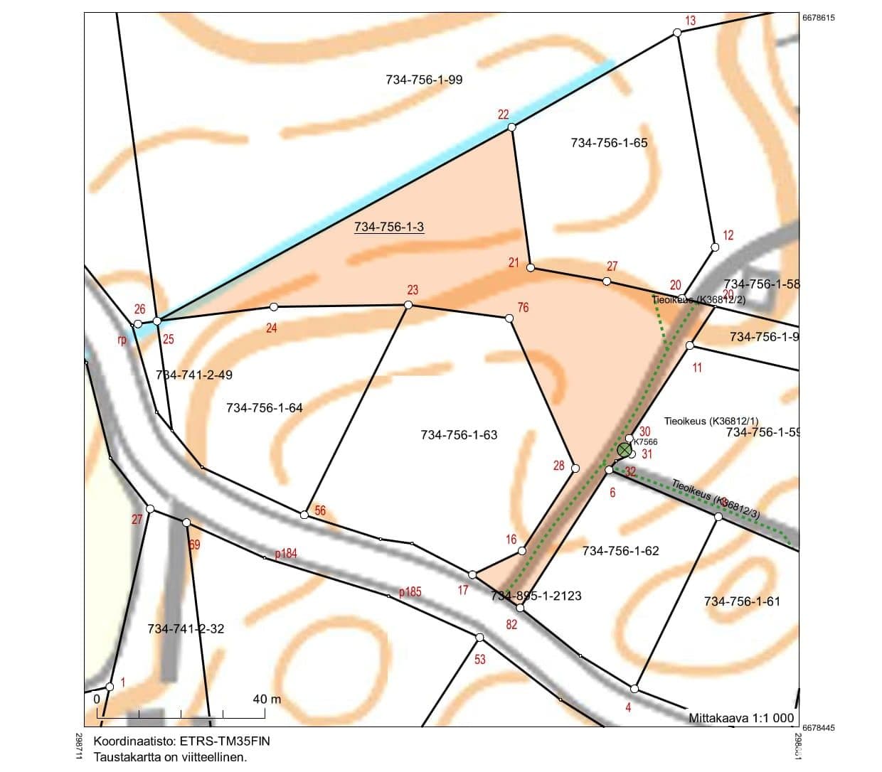 Foreclosed property: 0.3486 hectares of cleared forest land in Salo