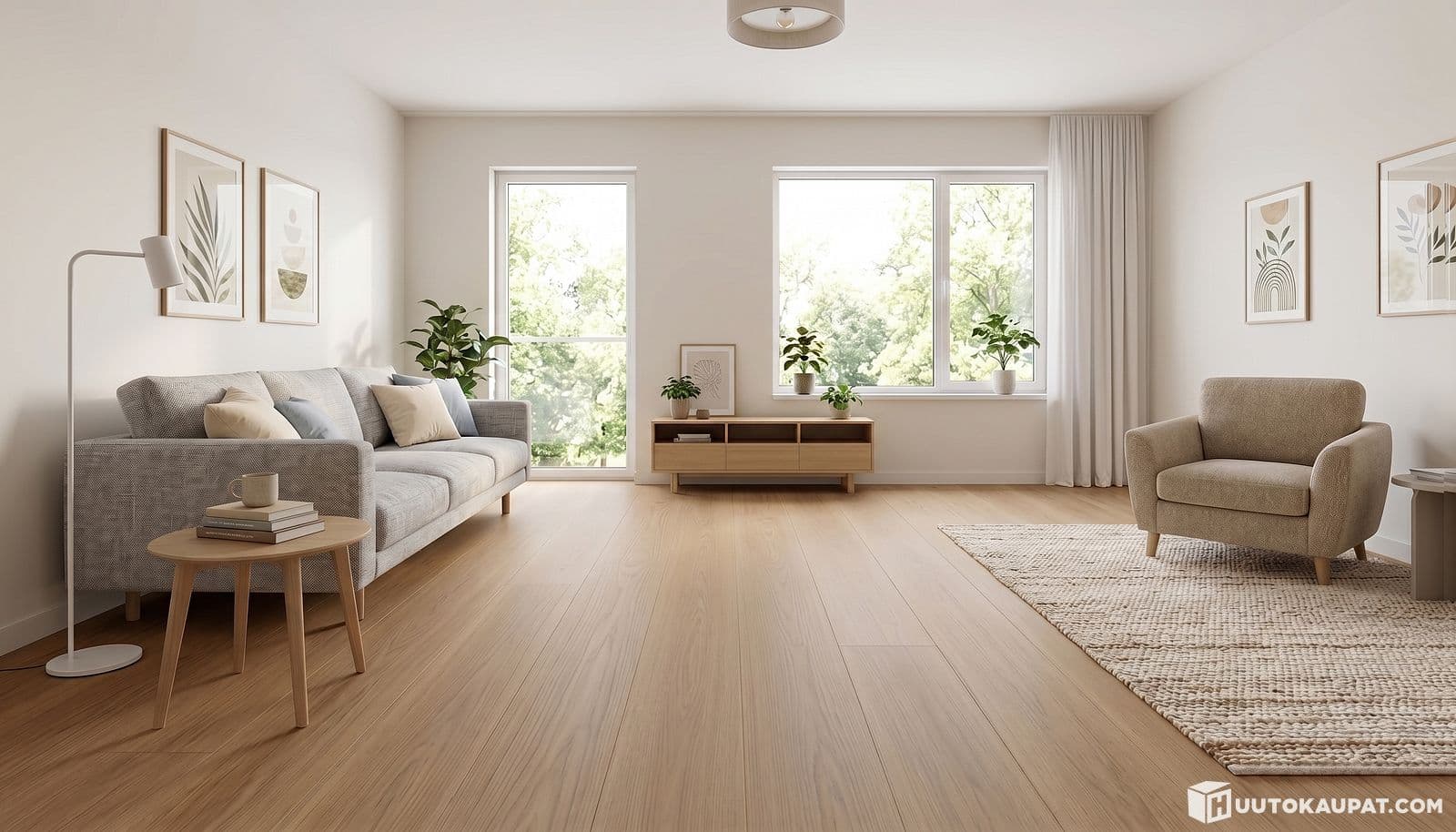 Windsor Flooring Premium Vinyl Plank Oat SPC Stone Composite 57.60m2