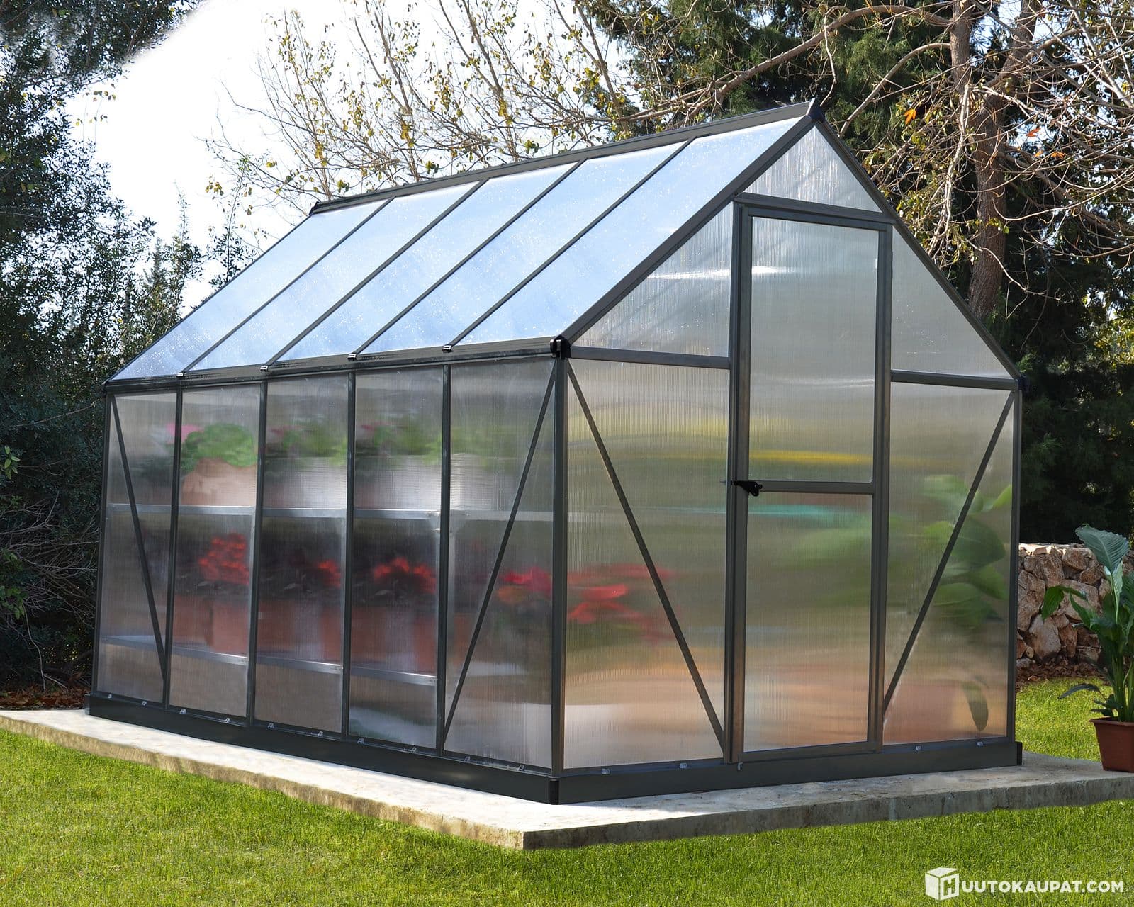 Canopia Mythos Greenhouse 5.7m2 6x10m with Base, Grey
