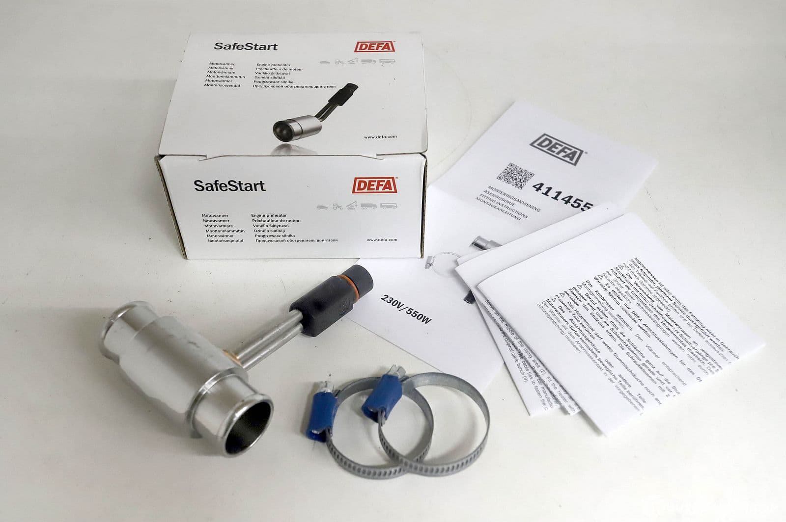 Defa hose heater, 411455 (230V / 550W). S7524, Hausjärvi