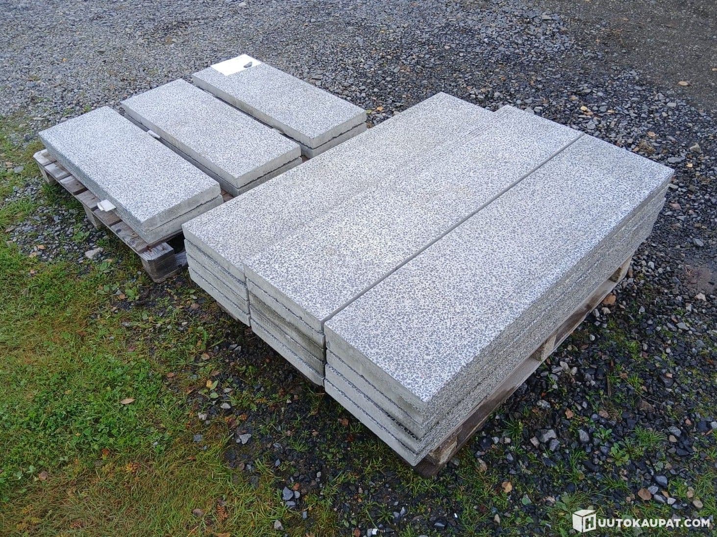 Stair plate, sanded concrete with slidebar 14pc 130cm + 6pc 90cm, Kokkola