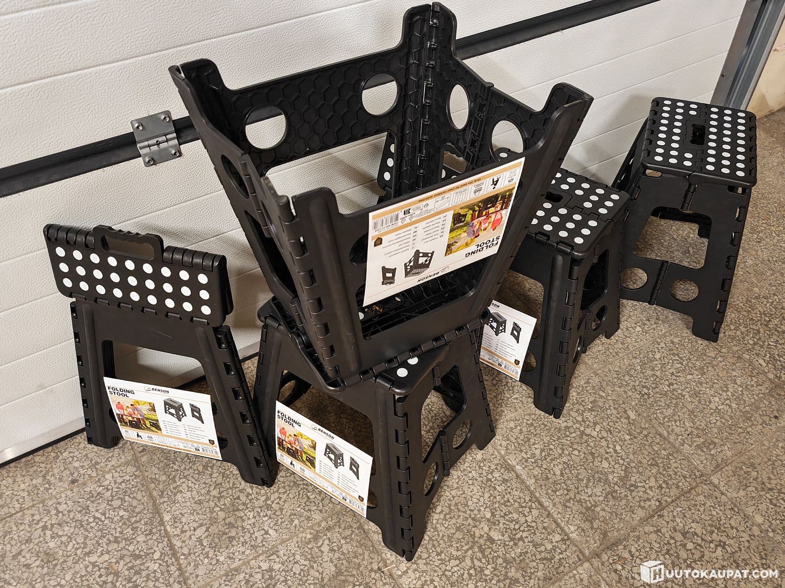 6 pieces Folding hair - black and white - 120kg, Isokyro