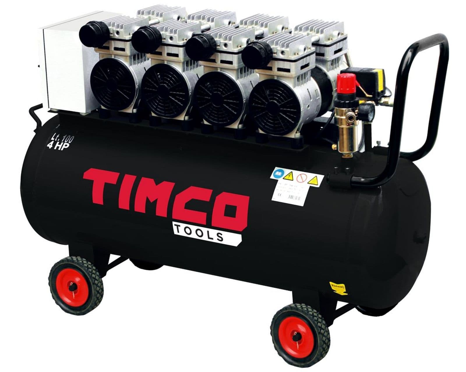 Oilless, 4 x 1 HP / 4 x 0,75 kW / 230 V, compressor with four separate engines. Warranty 12 months. Home transport!, Lahti