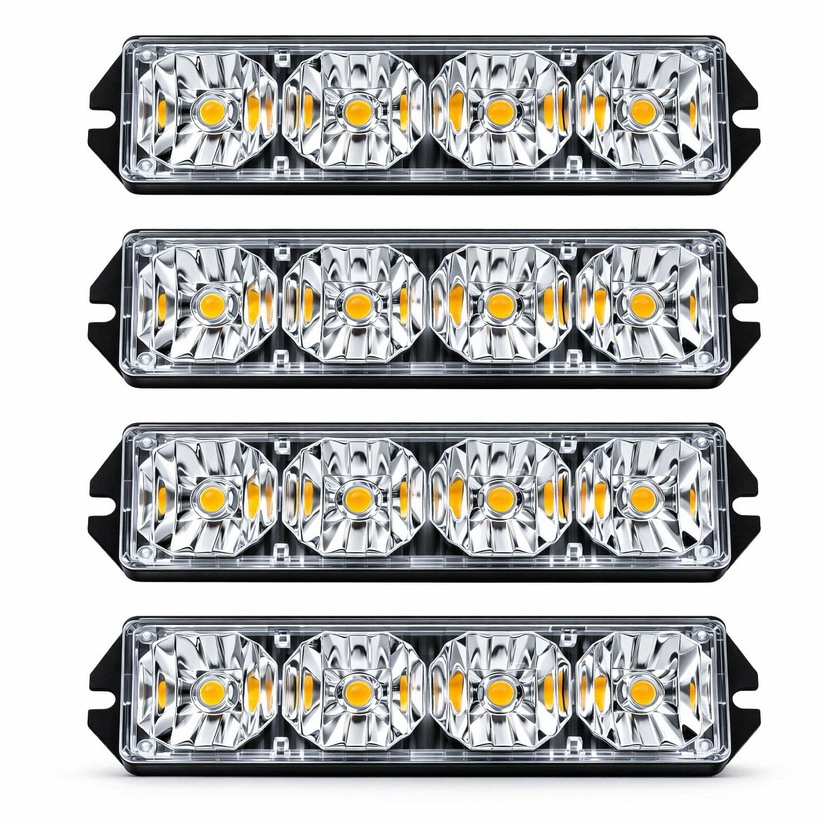 LED-Warning light 12V orange – 4 sets, 10 spaces, controller (30W), Kuopio