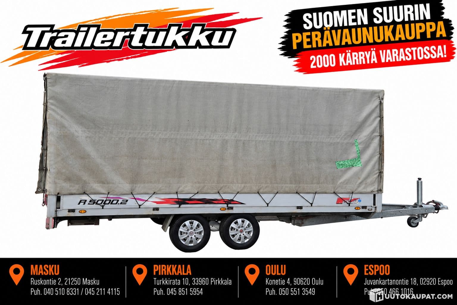 RKK Trailer 2400 kg – Cart, Made in Finland, Pirkkala