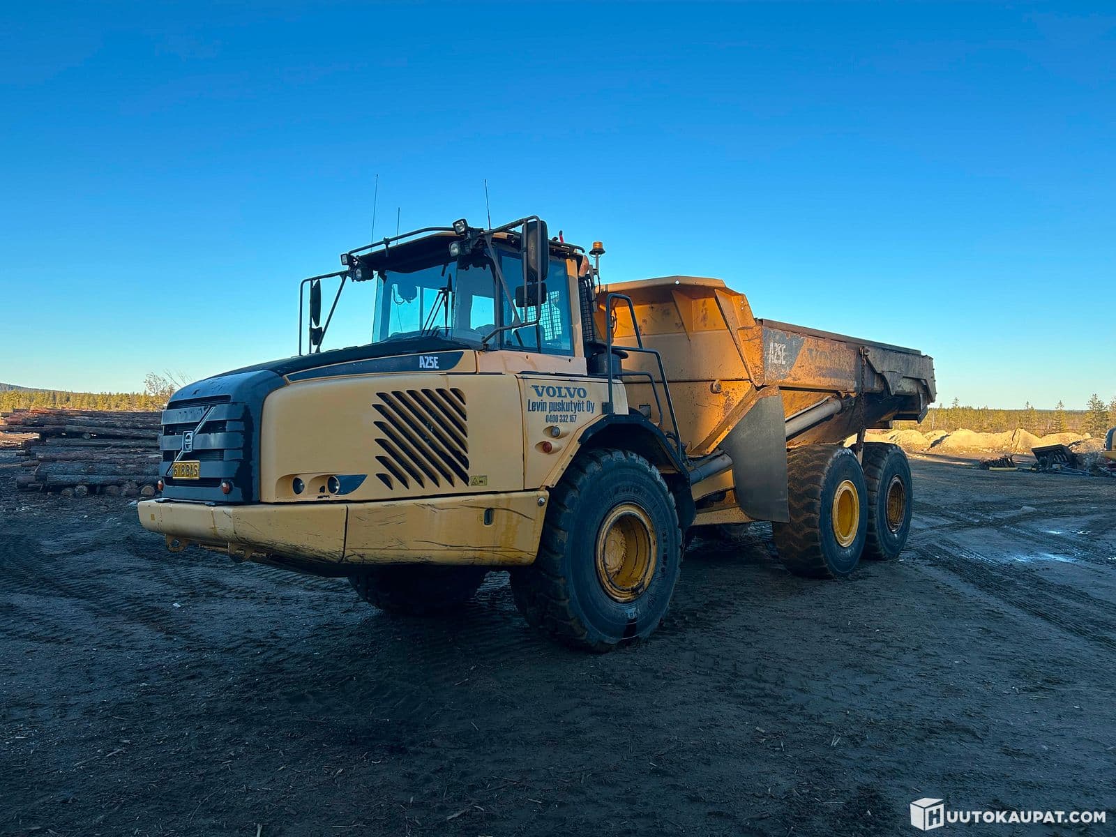 Dumpper Volvo A25E, earthmoving machine, Kittila