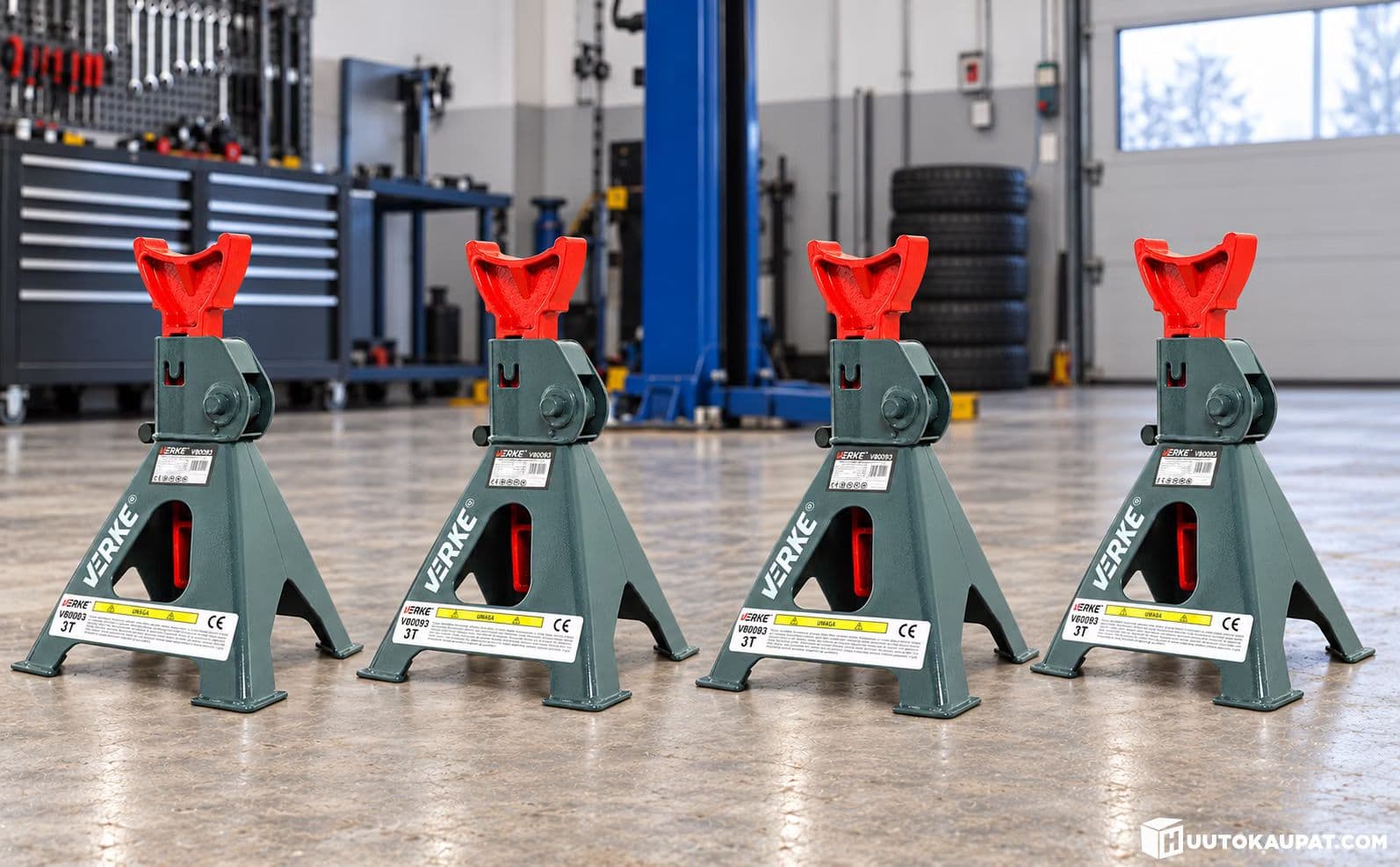 3 Ton car jack pairs - 2 car jack pairs - Lifting height 285–425 mm (LAST IN STOCK), Isokyrö