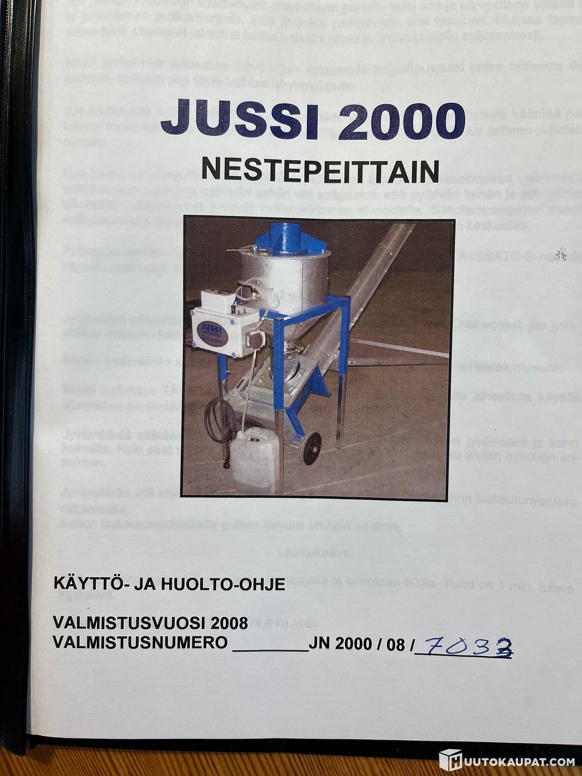 Jussi 2002 Nestepeittain, tasokuljetin, Hämeenlinna