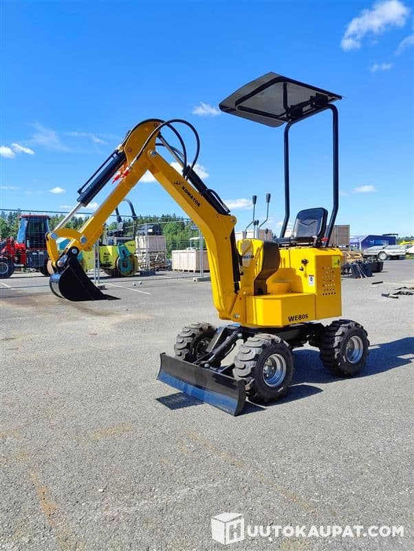 Harvinainen pyöräalustainen minikaivuri - luotettava Koop 192F EuroV diesel moottori - hydraulisten lisälaitteiden käyttö on mahdollista!, Lahti
