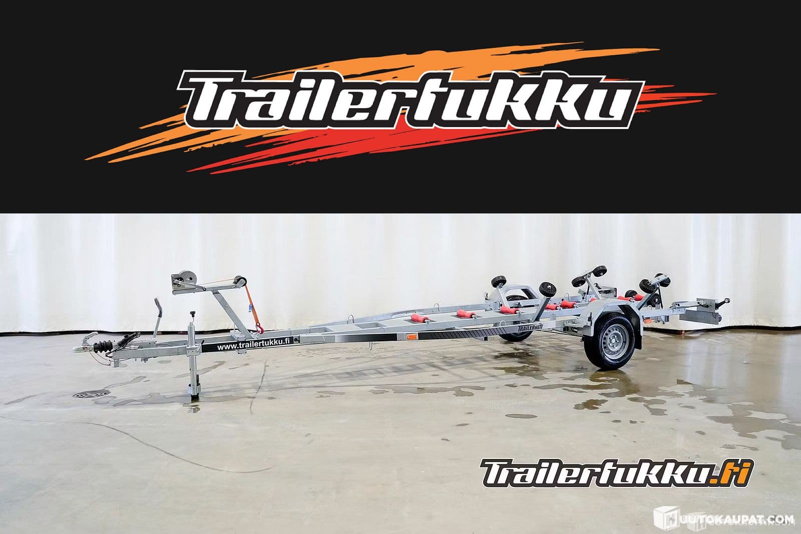 Trailermate 1900 Pro boat trailer, most sold model in Finland, Pirkkala