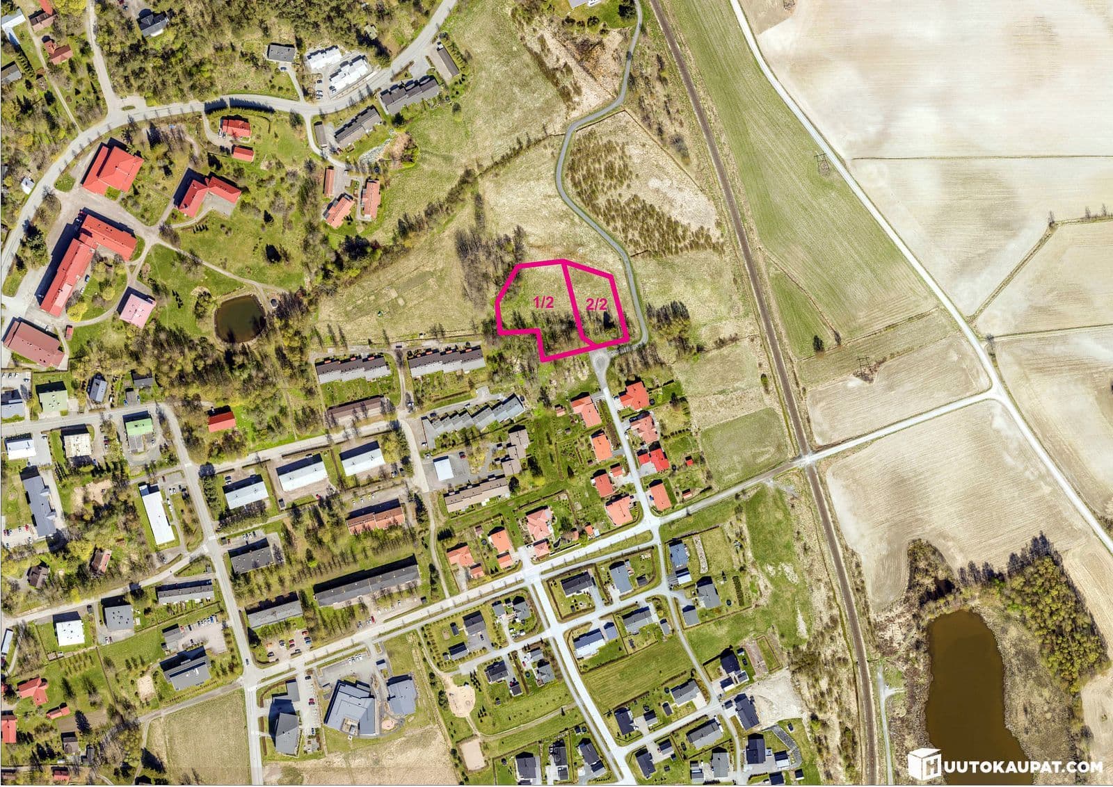 Single house, double or terraced house plot 3600 m2 - Blocking area 1/2, Orivesi