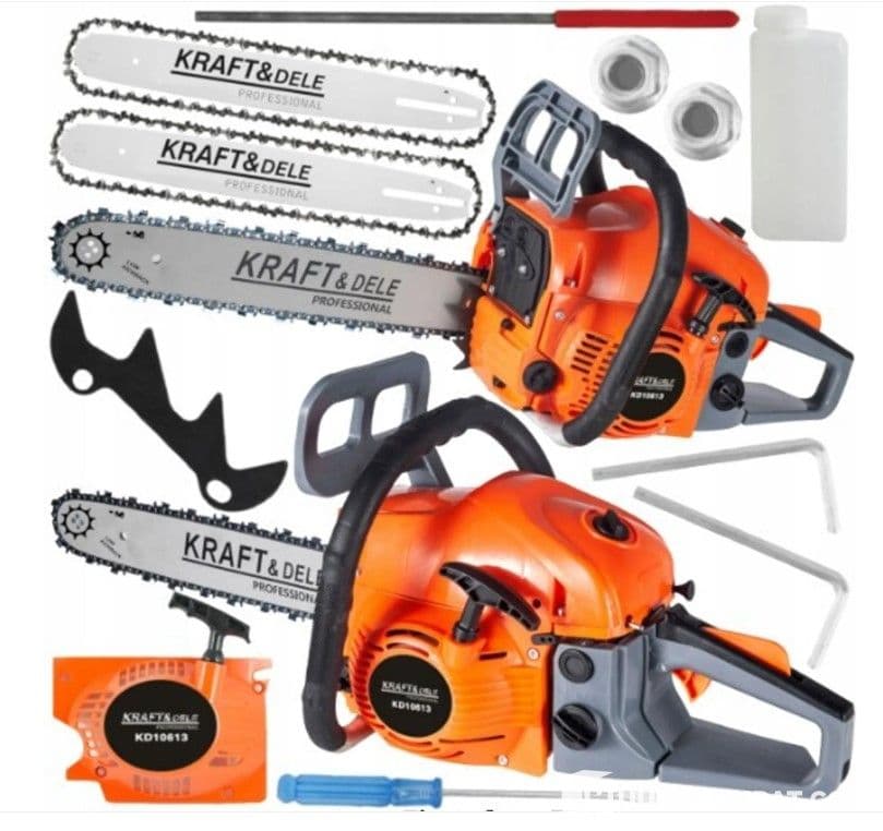 NEW!! Chain saw 58 cubic metres 5.9 hp with two flanges and chain 16" and 18" (new) - Tools (1643), Salo