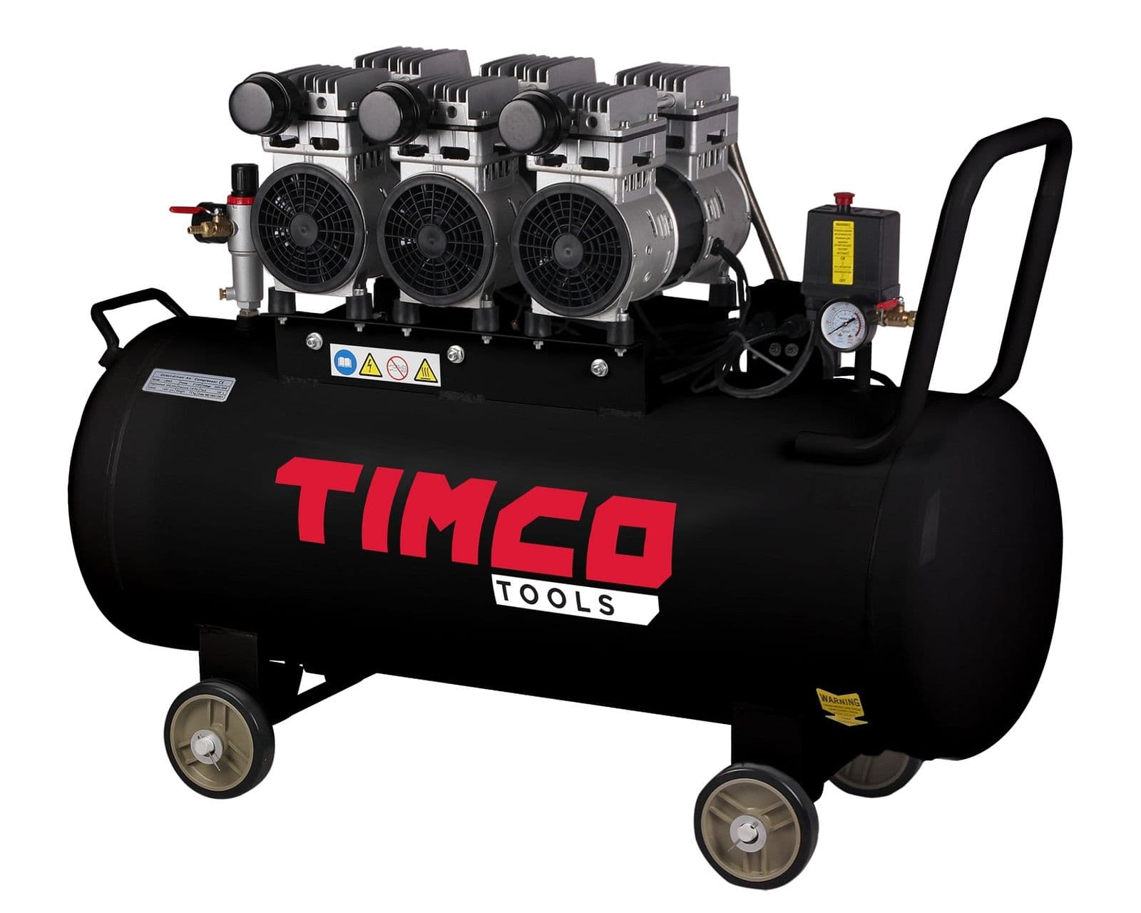 Special batch! 3x1HP 100L oil-free compressor with three separate engines, Home transport!, Lahti