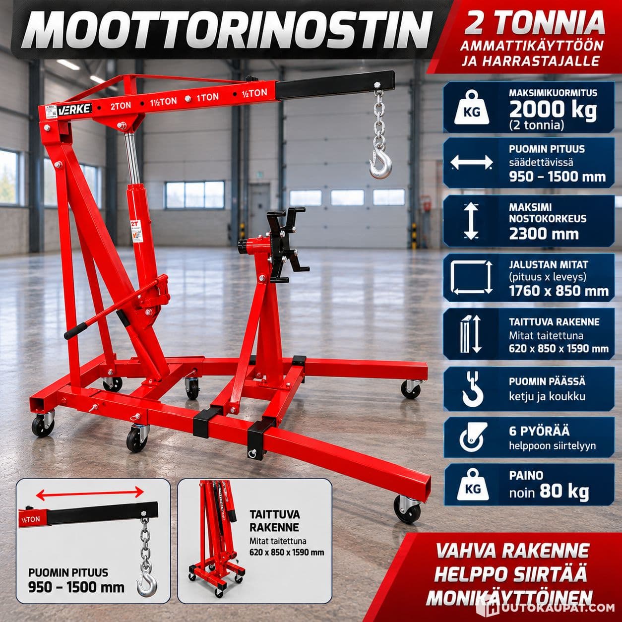 2000KG Engine Lift / Repair Stand