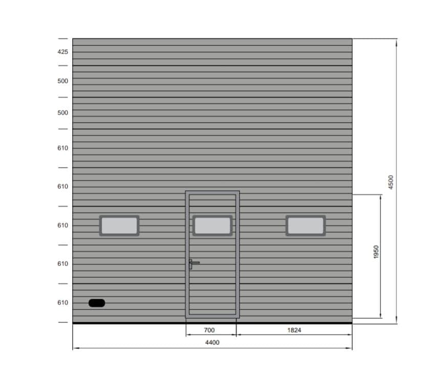 New Power-operated Lift door L4.4 K4.5 with door and remote use, Seinäjoki