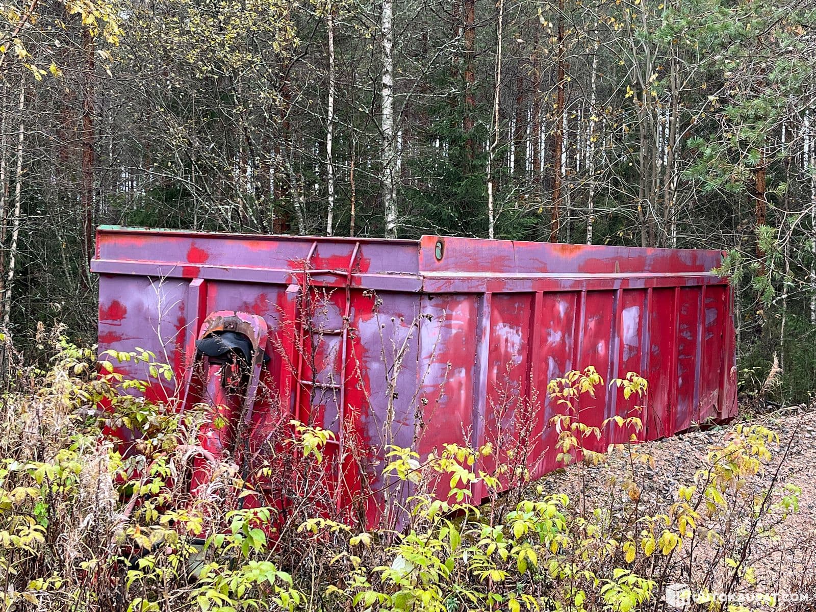 Timber trailer with spark arrestor, Äänekoski