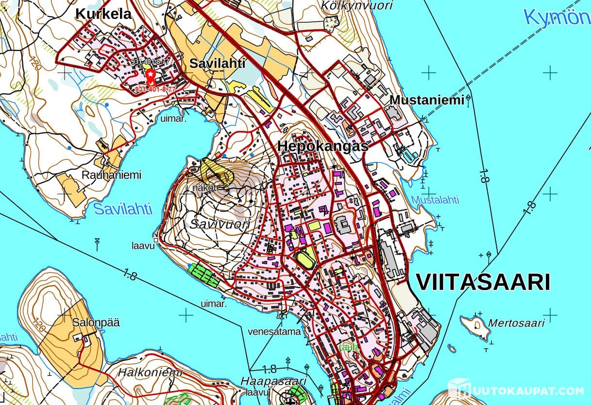 Unbuilt real estate plot in Viitasaari, Käenkuja – 2,355 m²