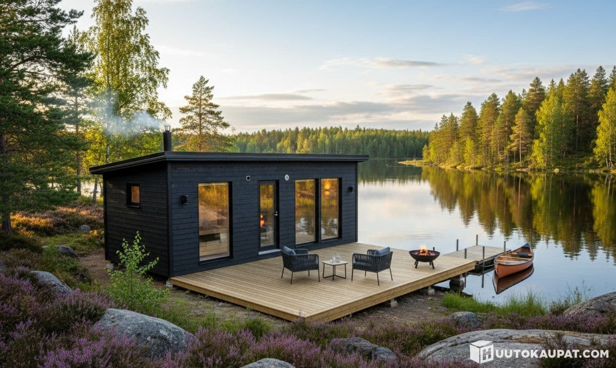 KOTIX OY 21m2 A fully-fabricated yard sauna building., Vantaa