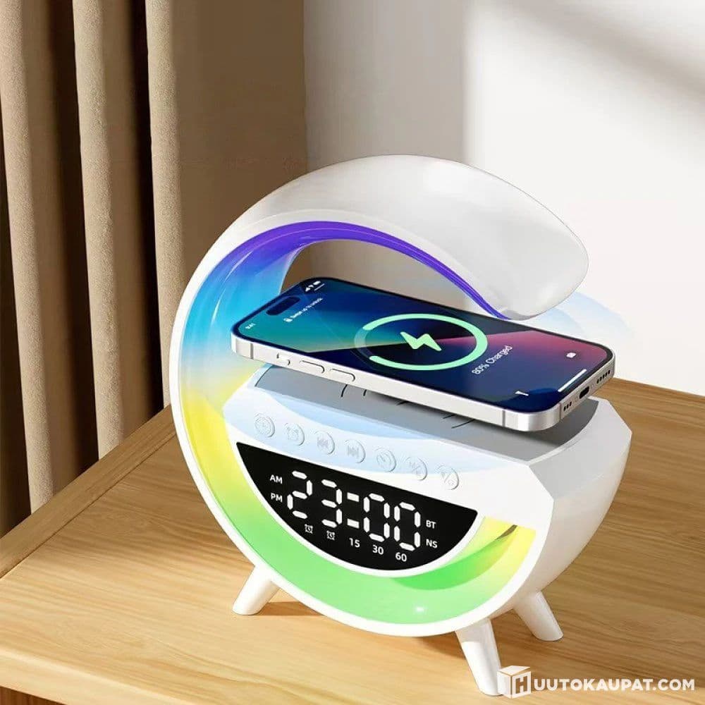 2 pcs Multimedia Bluetooth wireless download platform for smartphones, alarm, watch, speaker, RGB LED light, Isokyro