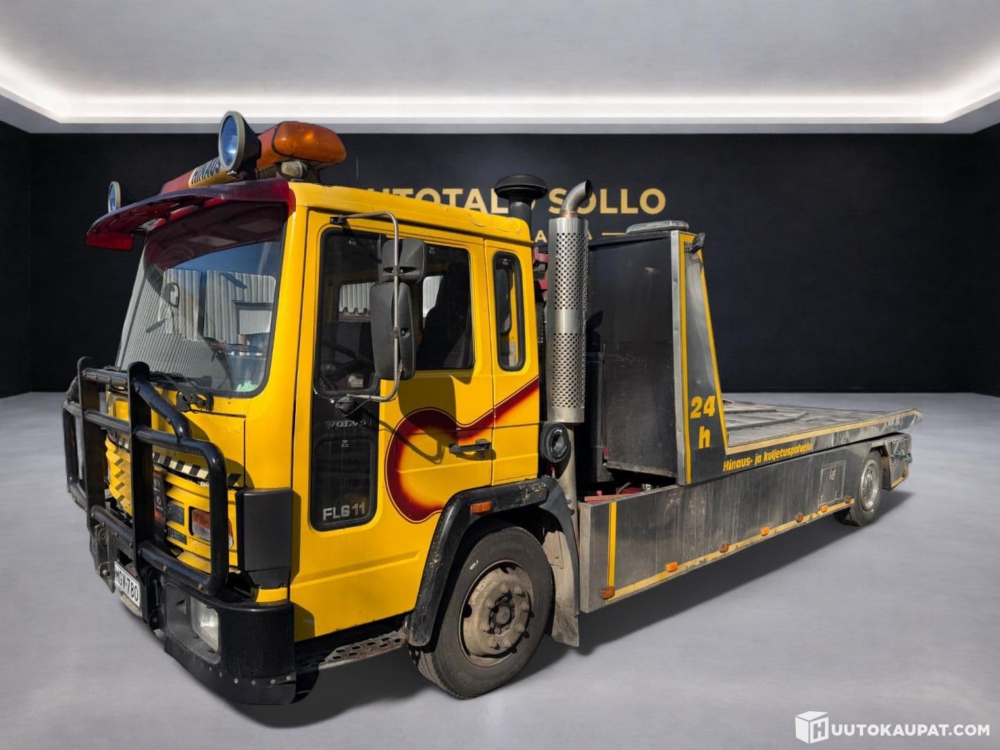 Tow truck Volvo FL6 Sliding * JUURI ACKNOWLEDGED* VIDEO, Lappeenranta