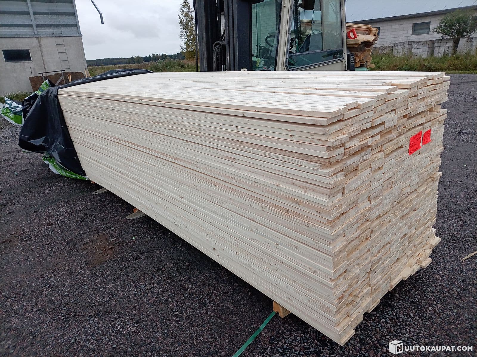 Fine Sawn Lumber 20 x 95mm 2365m, 220m2 Starting Price 0.75€/Meter., Loimaa