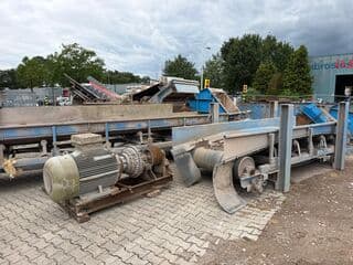Kleemann rubble crushers, vibrating screens, and conveyor belts